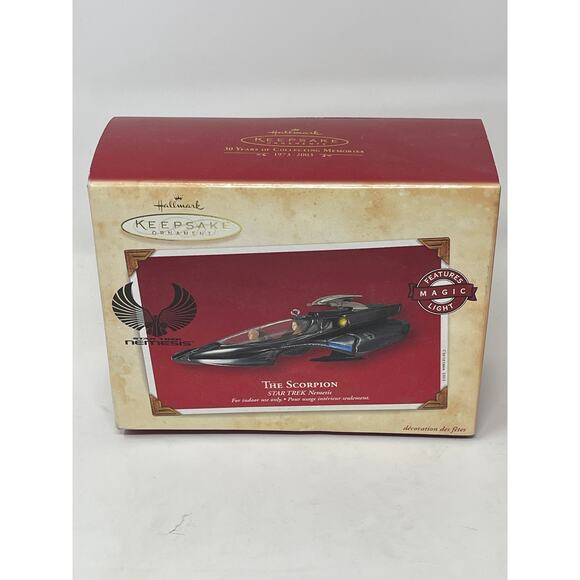 Hallmark Keepsake The Scorpion Star Trek Nemesis Ornament Magic Light 2003 New - Picture 2 of 6